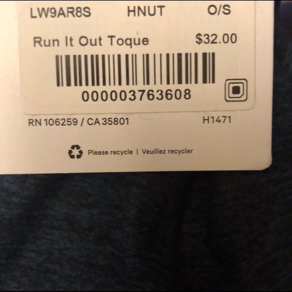 NWT Lululemon Run It Out Toque - Hazelnut - Picture 3 of 4